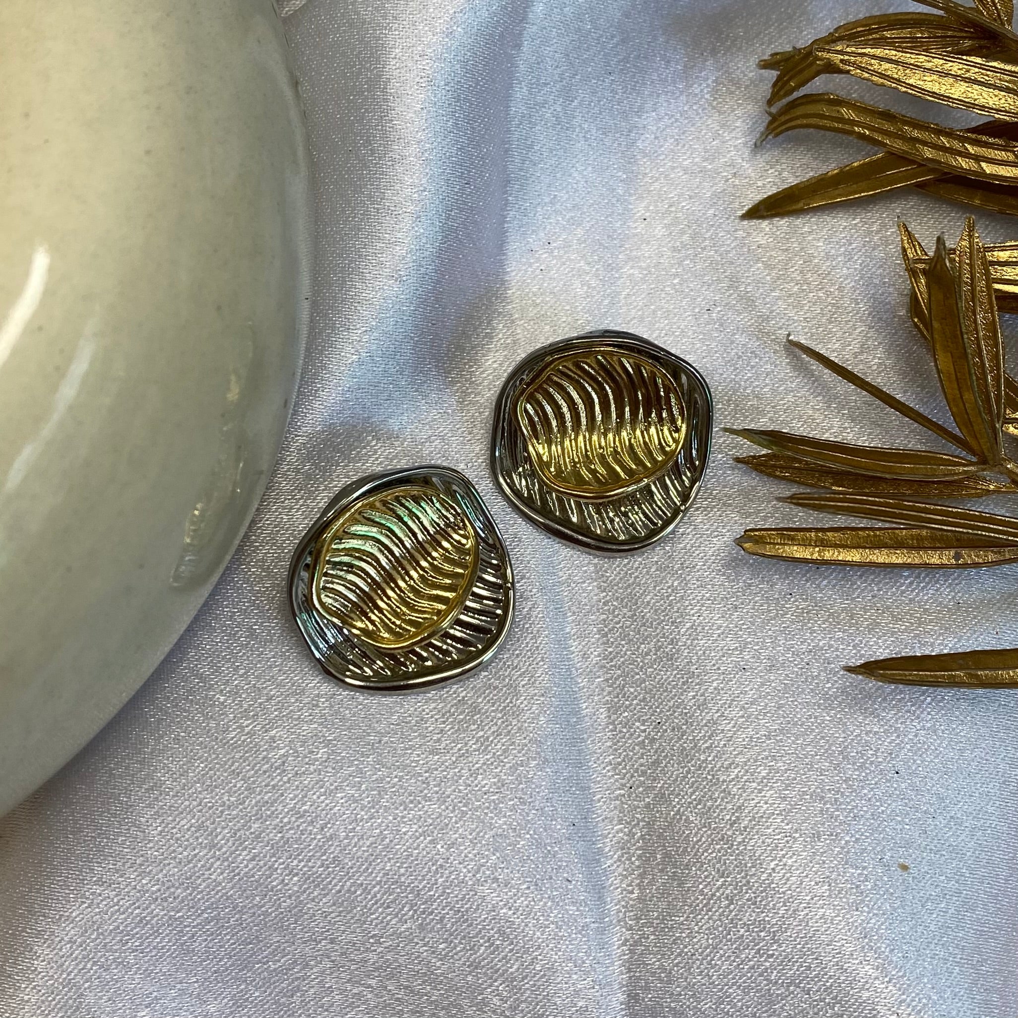 Antitarnish Dual Tone Earrings