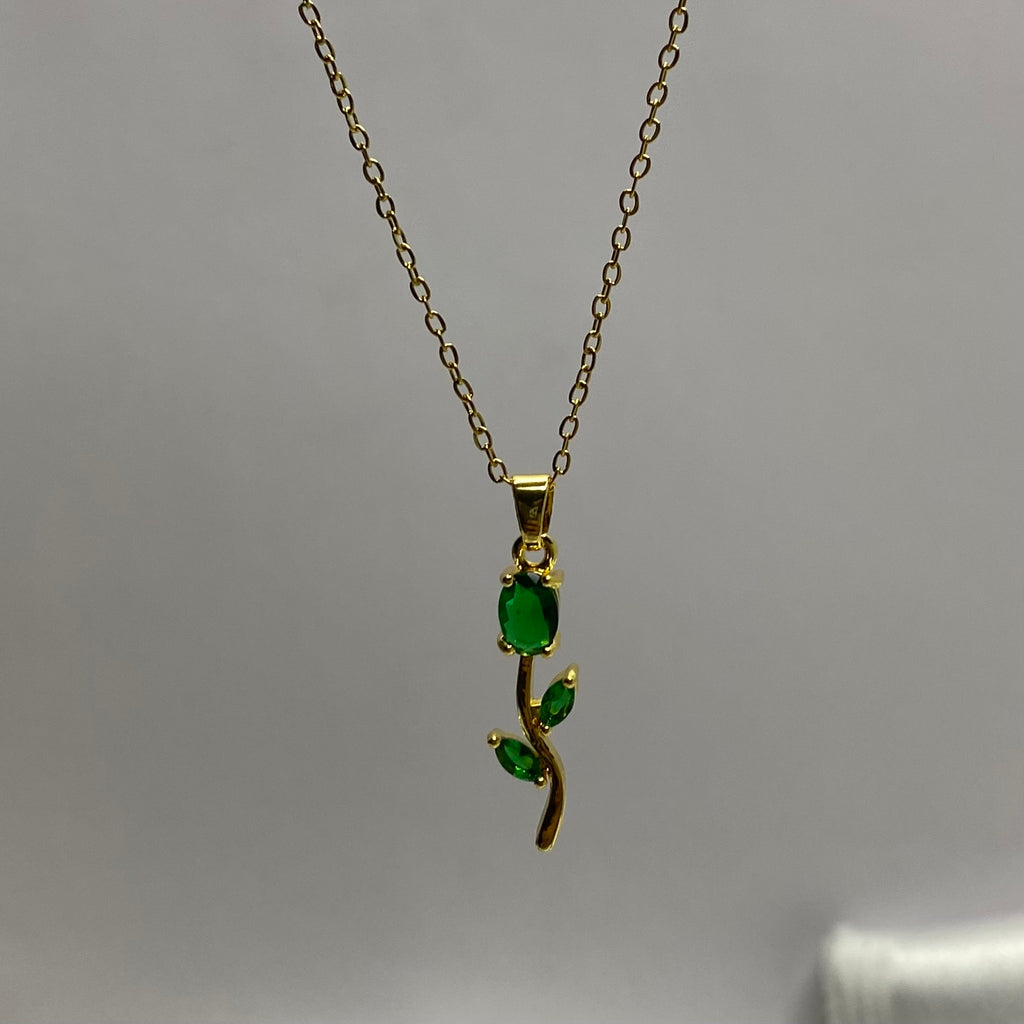 Tulip Neckchain and earrings