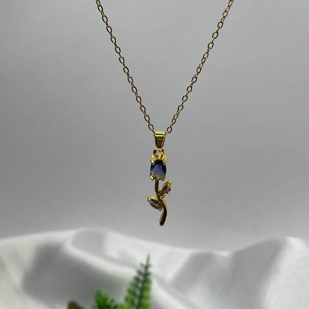 Tulip Neckchain and Earrings