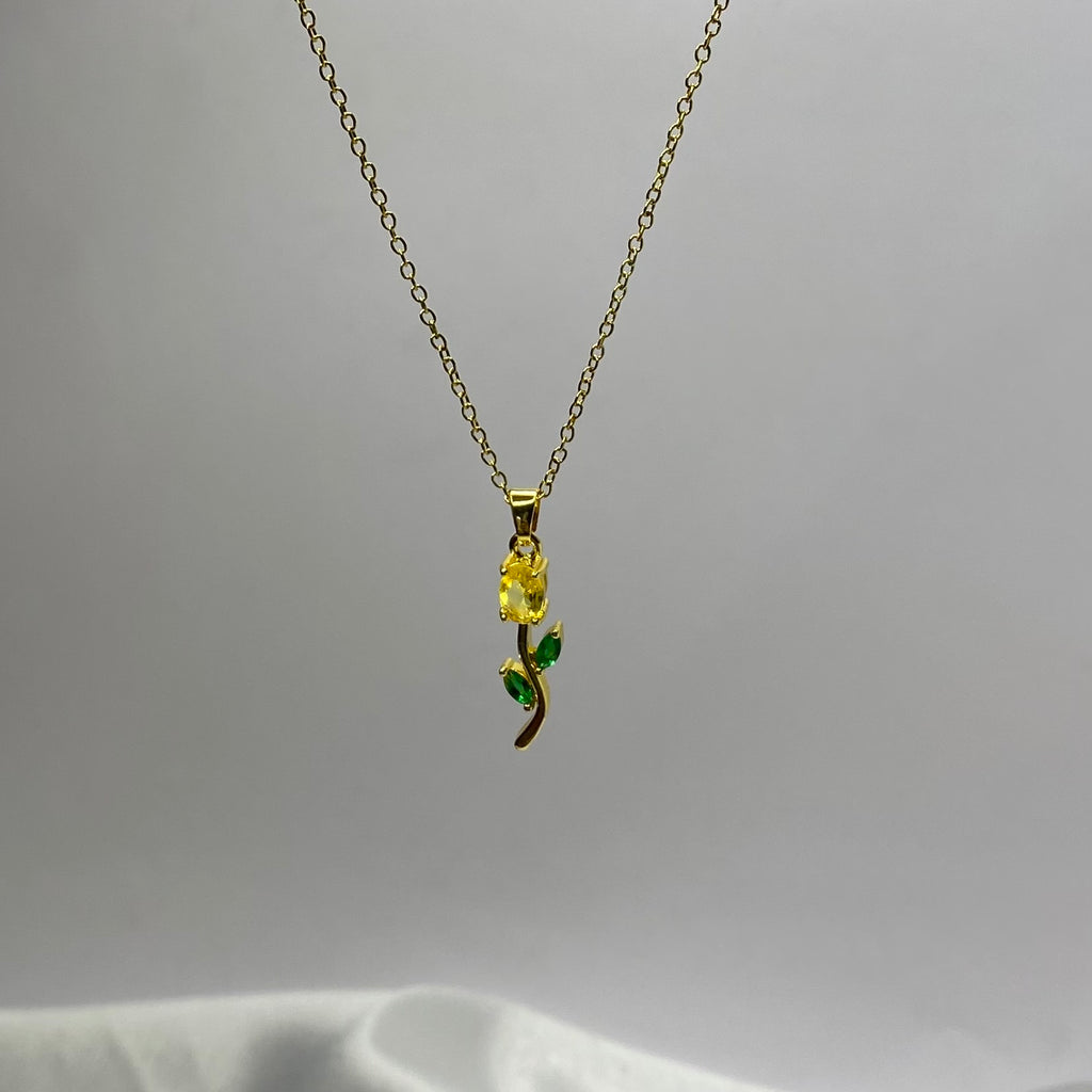 Tulip Neckchain and earrings