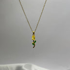 Tulip Neckchain and earrings